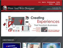 Tablet Screenshot of printandwebdesigner.com